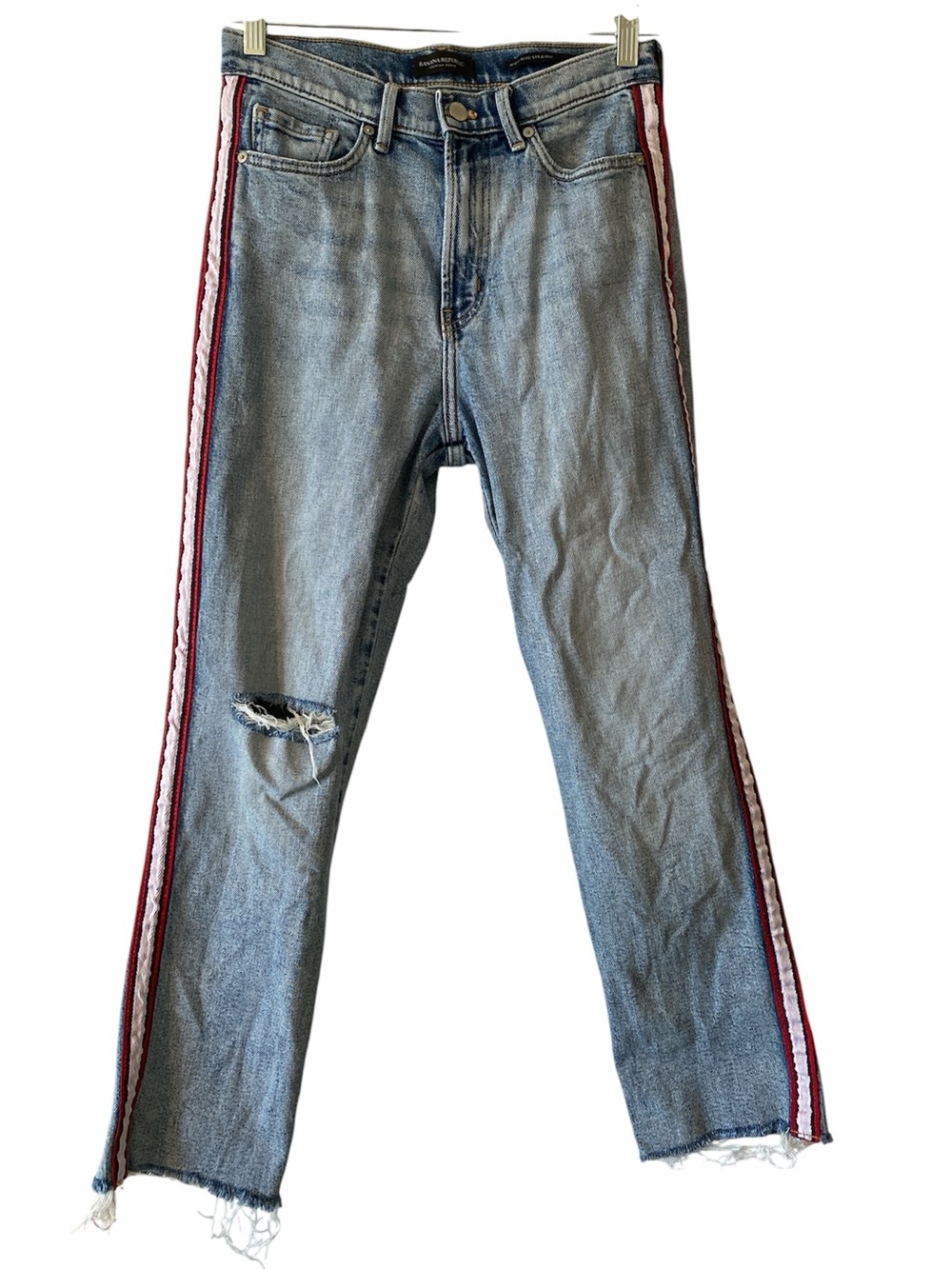 BANANA REPUBLIC Premium Denim High Rise Straight Jeans